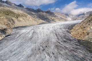 Le Musée historique de Lausanne propose dès jeudi une exposition consacrée à une espèce en voie de disparition, les glaciers (archives). KEYSTONE/PETER SCHNEIDER